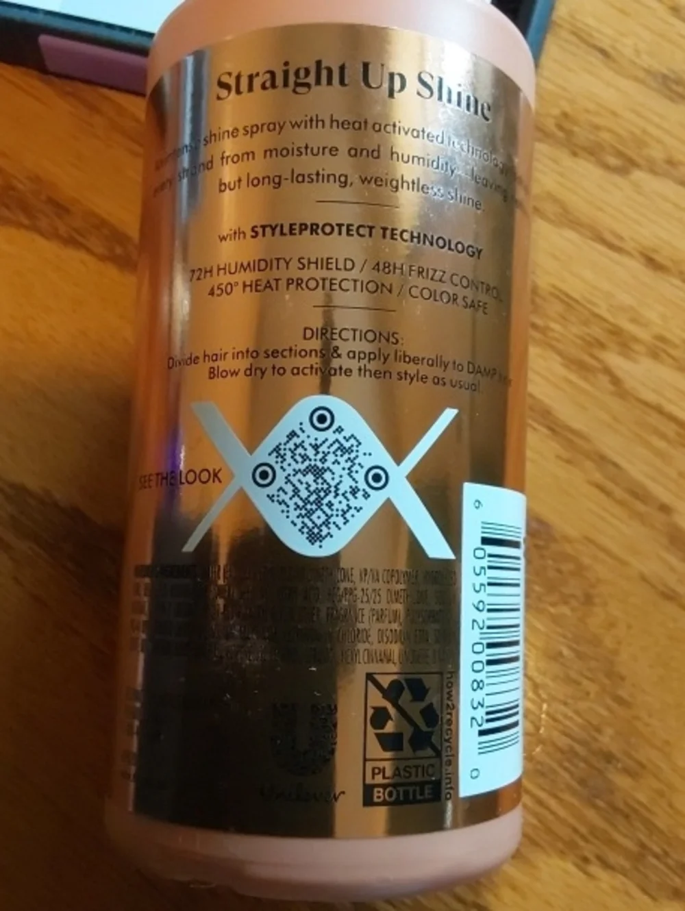 Nexxus Epic Shine Heat Protectant Spray — Rose Gold